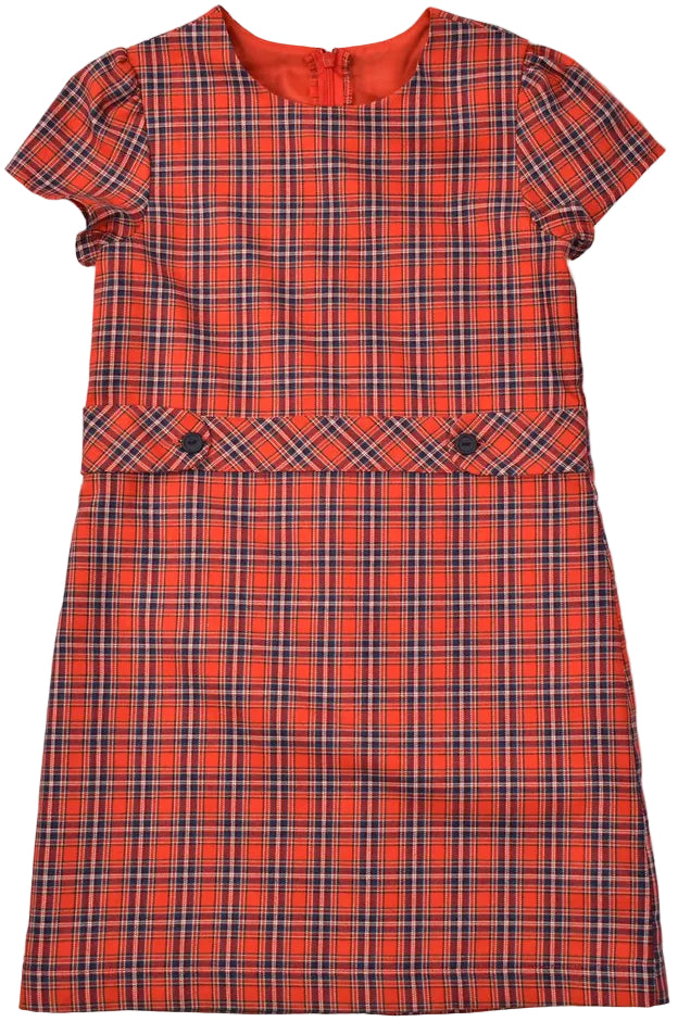 red plaid a line dress Miluxas Women's Sleeveless Retro Plaid A Line Maxi Dress Casual Loose Gingham Boho Pleated Tiered Long Dress Beach Swing Party Maxi Dress Red, Size: