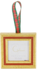 Ornament - Gold w/ Rust Channel w/ Plaid Ribbon