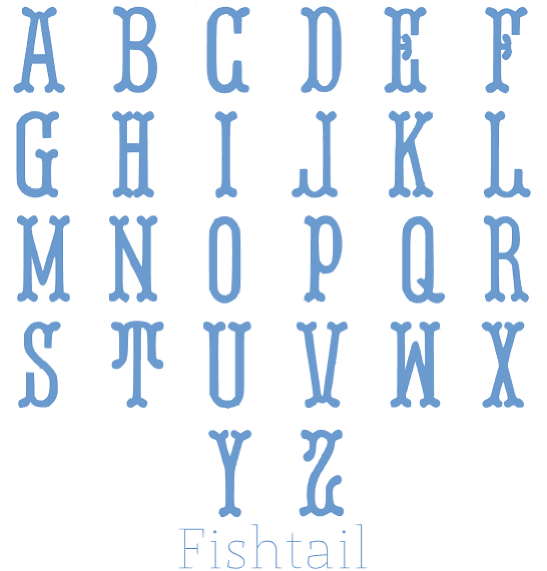 Script Fishtail Font Fishtail Monogram Font Fishtail Free SVG Files SvgHeart.com